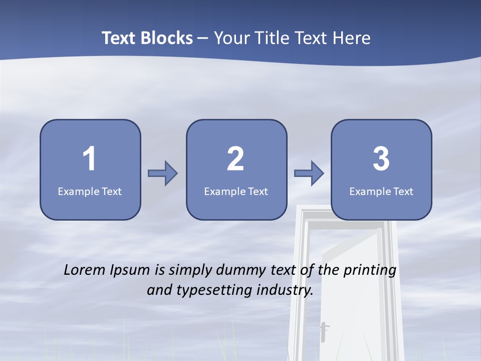 Banner Door Trust PowerPoint Template