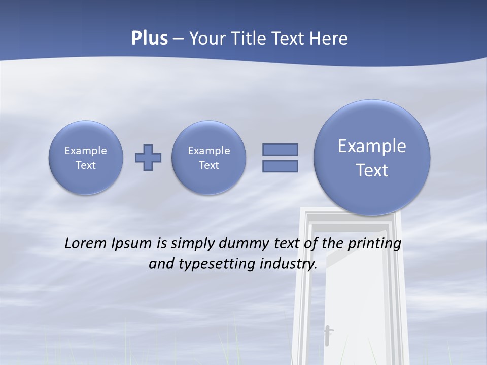Banner Door Trust PowerPoint Template