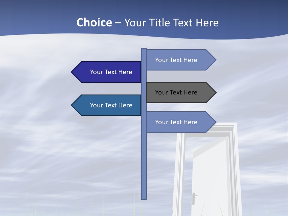 Banner Door Trust PowerPoint Template