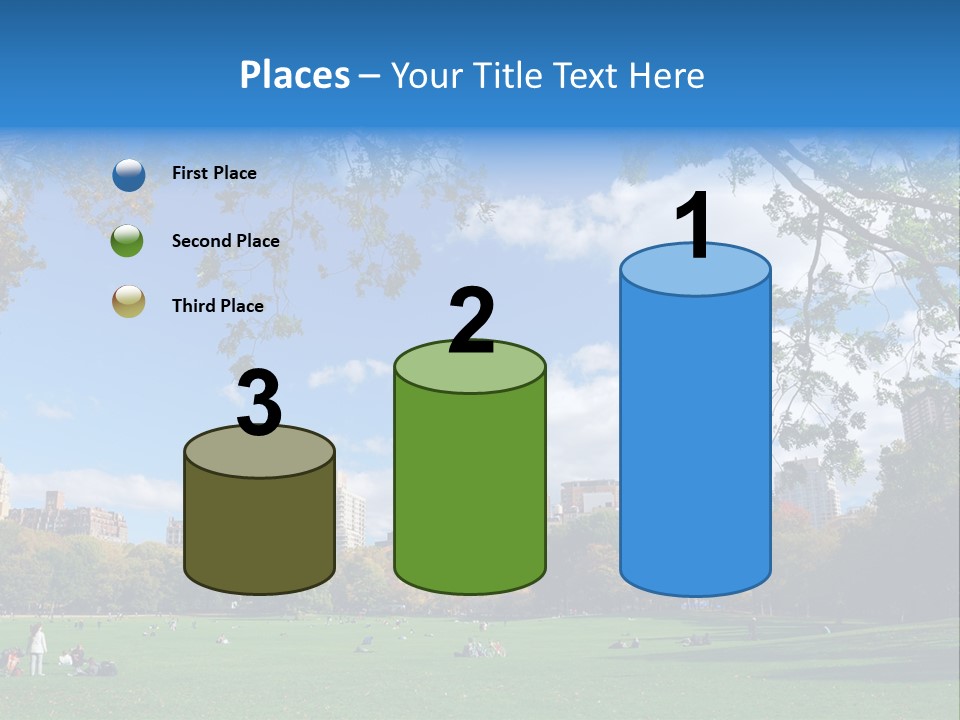 New Garden Blue PowerPoint Template