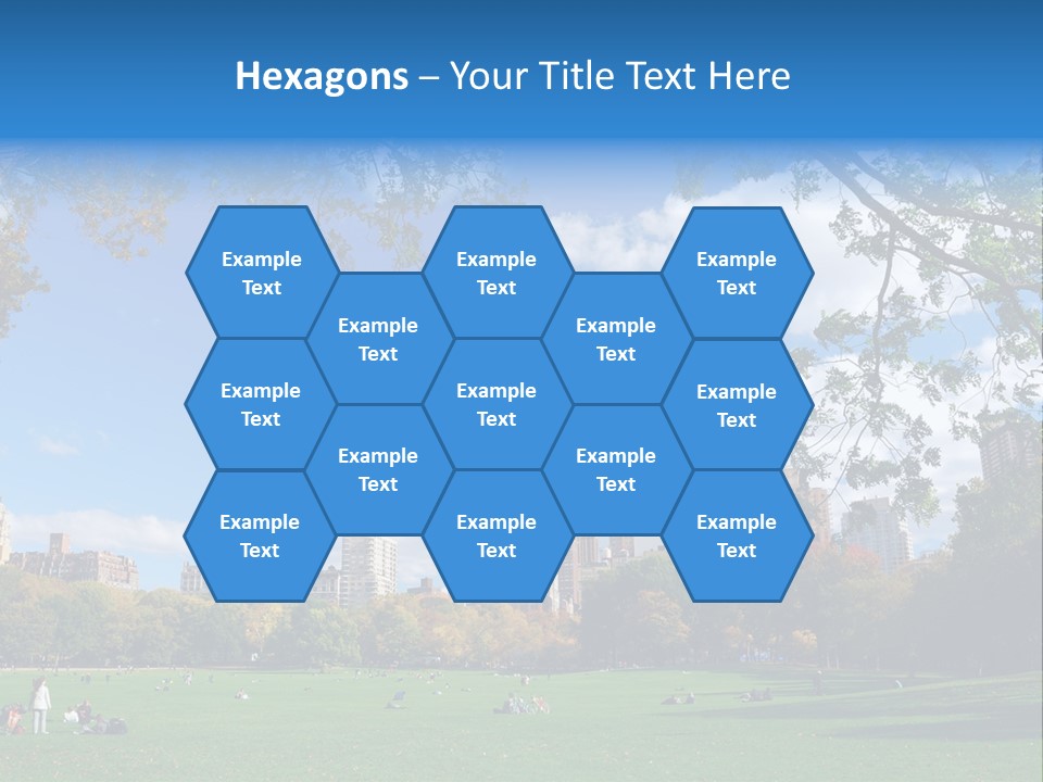 New Garden Blue PowerPoint Template