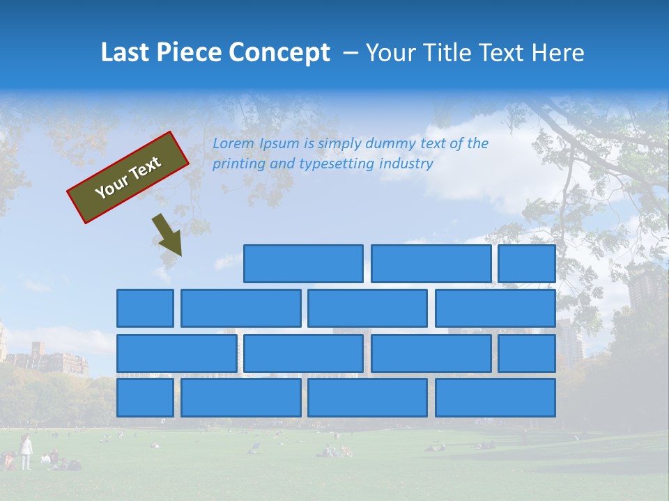 New Garden Blue PowerPoint Template
