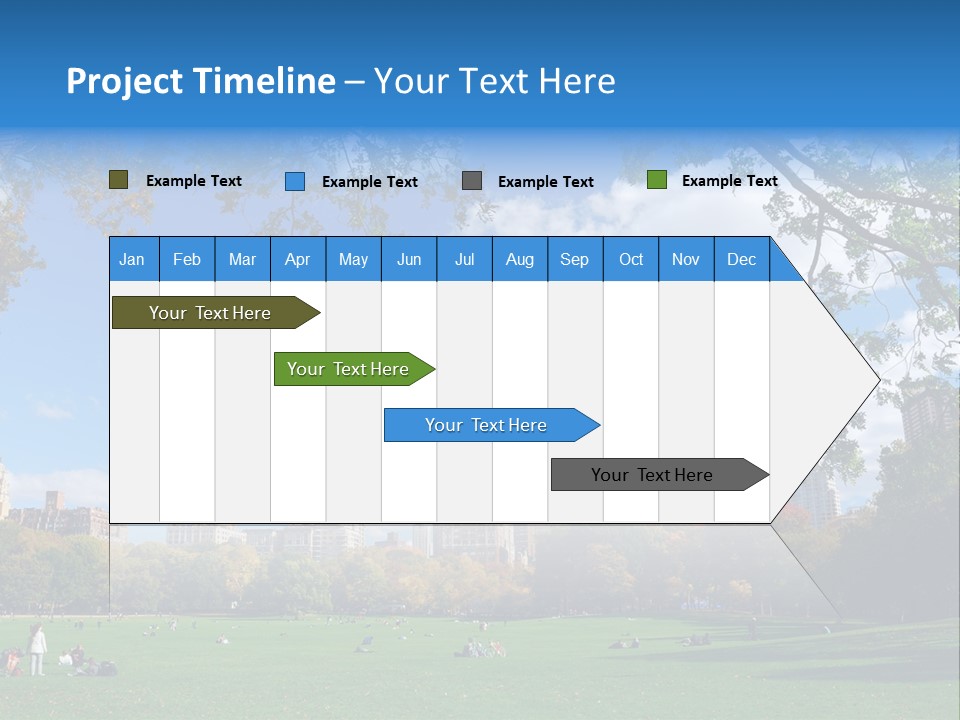 New Garden Blue PowerPoint Template