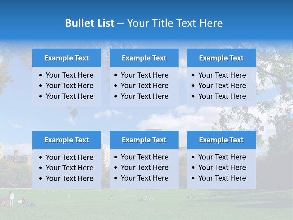 New Garden Blue PowerPoint Template