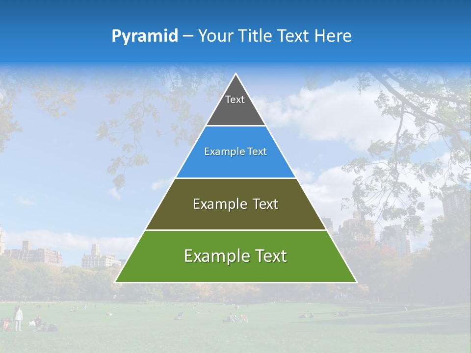 New Garden Blue PowerPoint Template