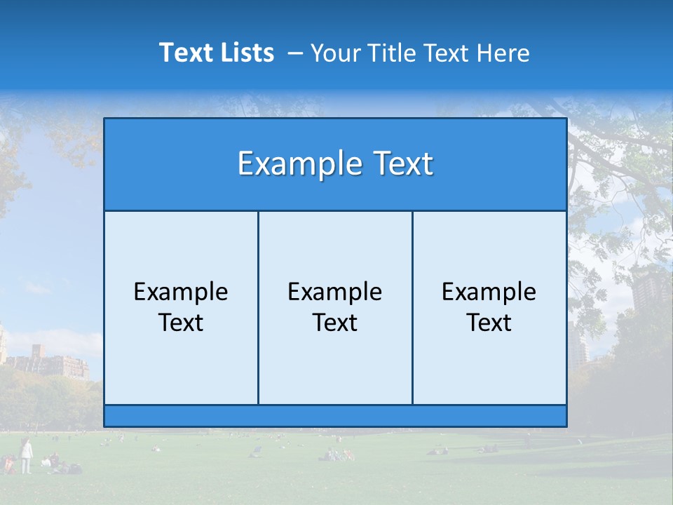New Garden Blue PowerPoint Template