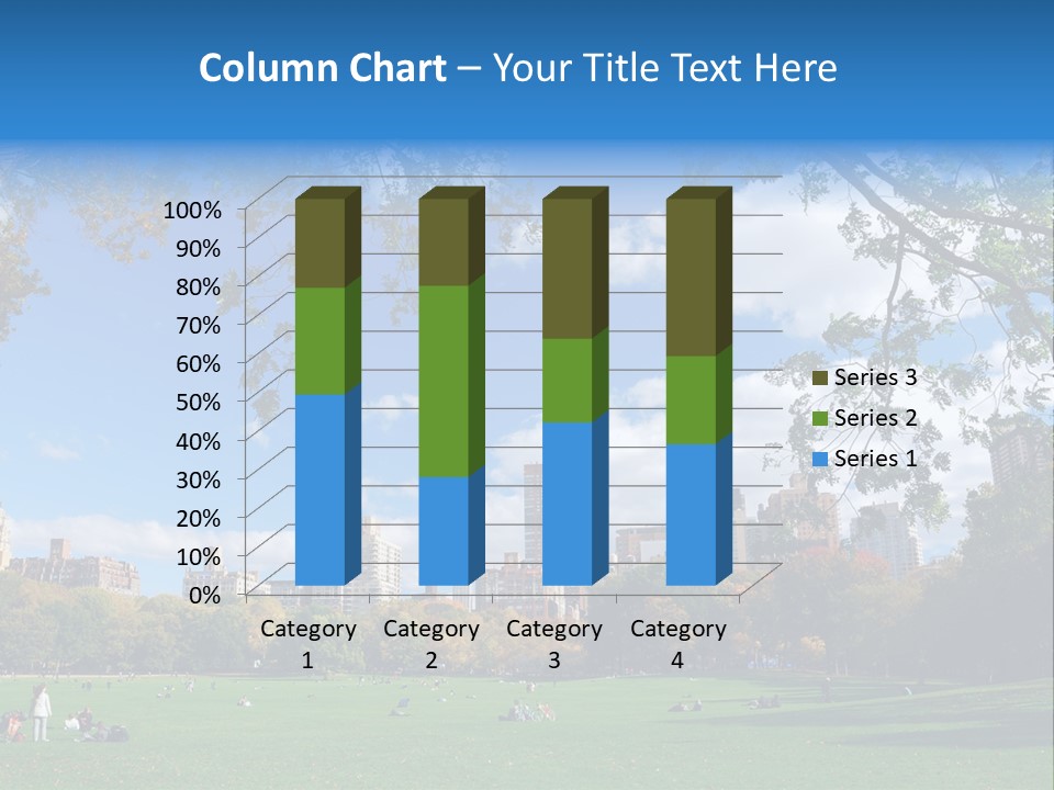 New Garden Blue PowerPoint Template