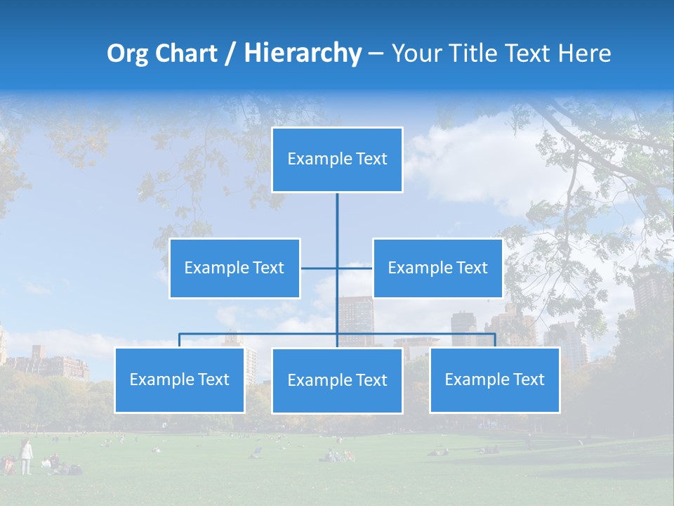 New Garden Blue PowerPoint Template