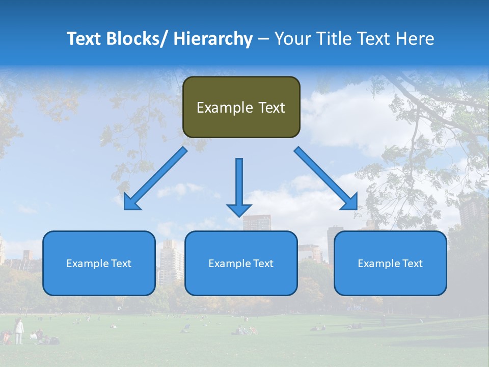 New Garden Blue PowerPoint Template