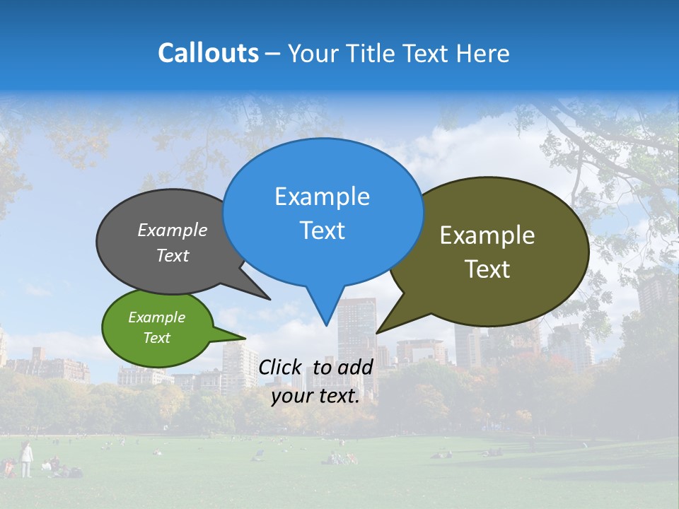 New Garden Blue PowerPoint Template