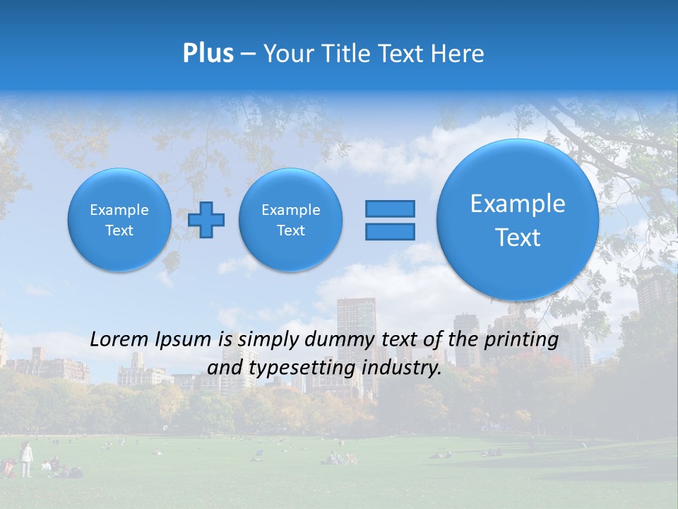 New Garden Blue PowerPoint Template