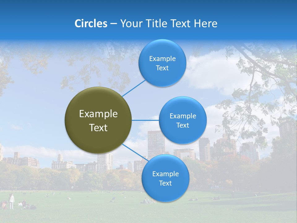 New Garden Blue PowerPoint Template