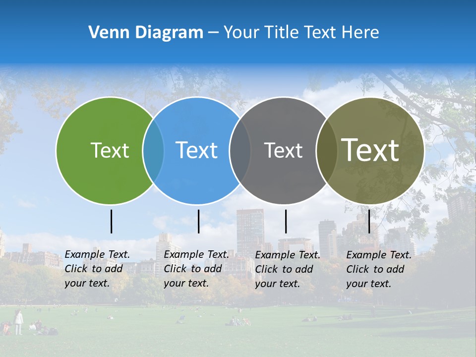 New Garden Blue PowerPoint Template