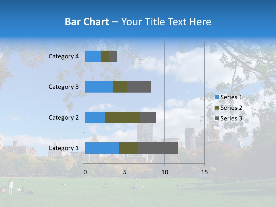 New Garden Blue PowerPoint Template