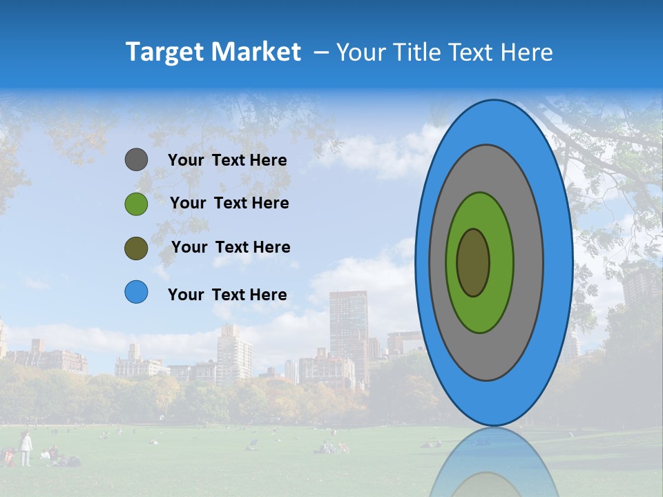 New Garden Blue PowerPoint Template