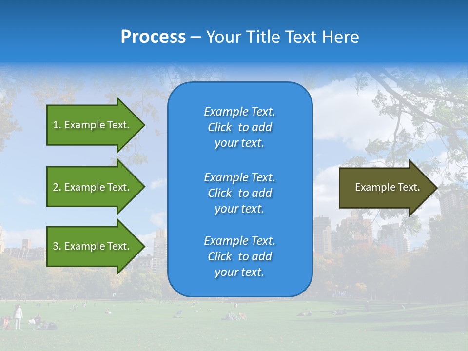 New Garden Blue PowerPoint Template