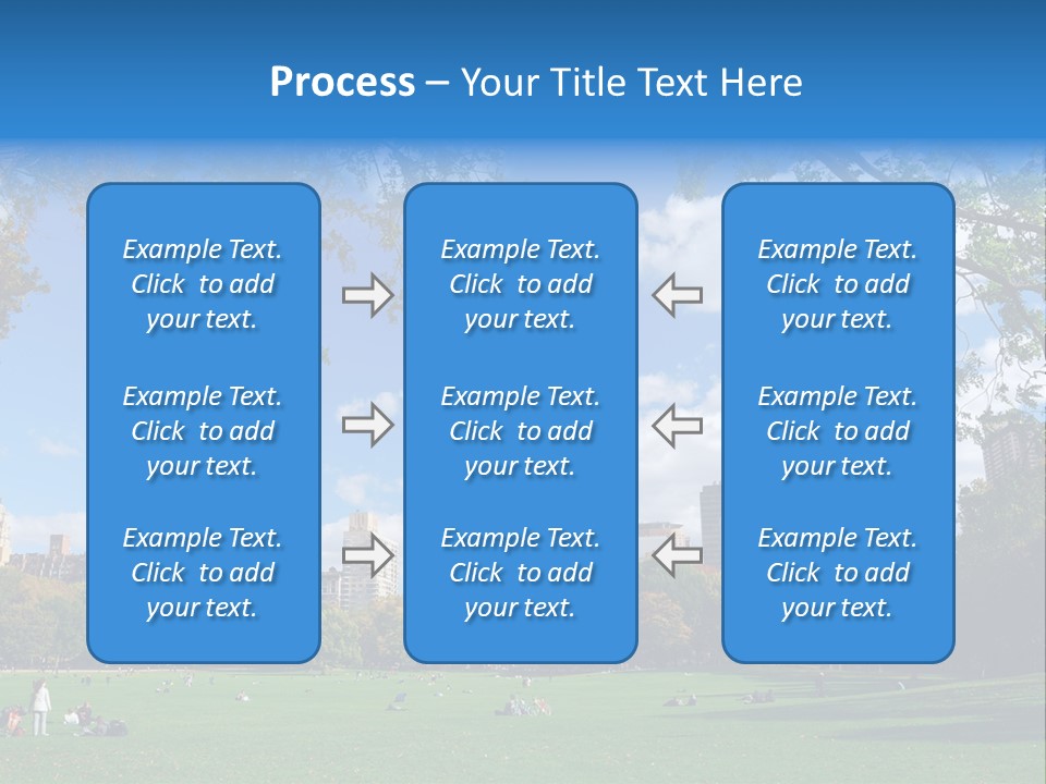 New Garden Blue PowerPoint Template