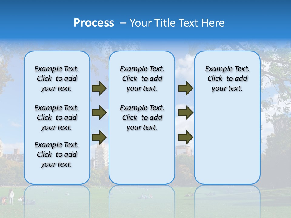 New Garden Blue PowerPoint Template