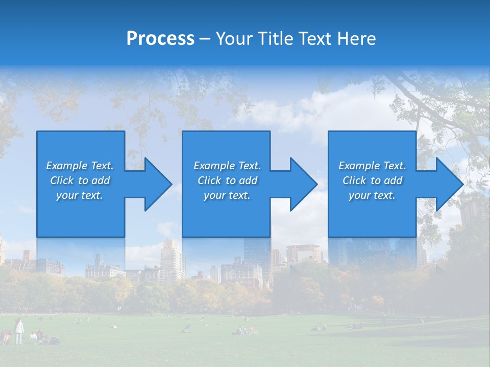 New Garden Blue PowerPoint Template