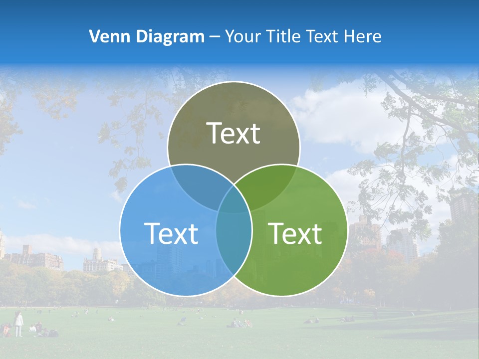 New Garden Blue PowerPoint Template