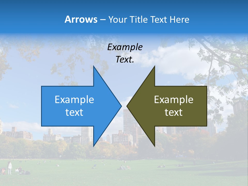 New Garden Blue PowerPoint Template