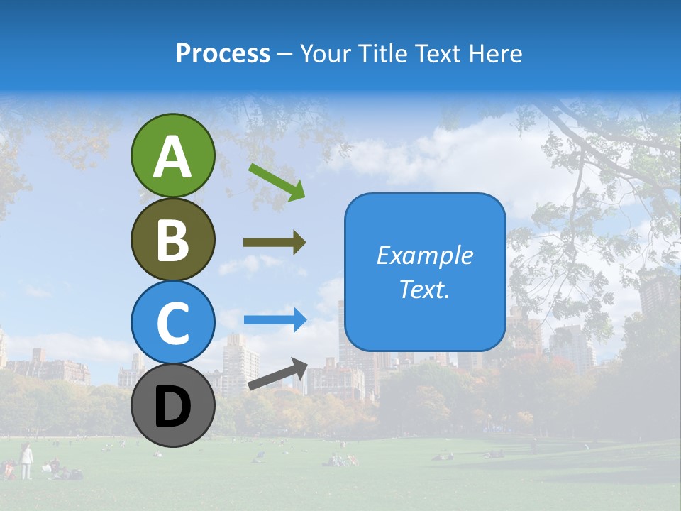 New Garden Blue PowerPoint Template