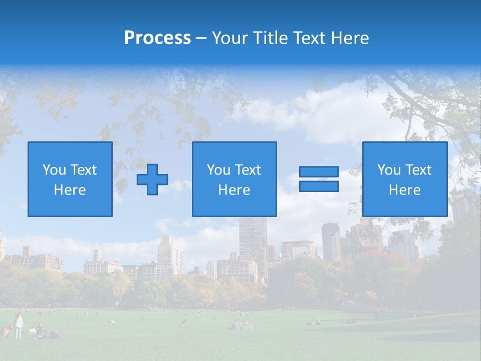 New Garden Blue PowerPoint Template