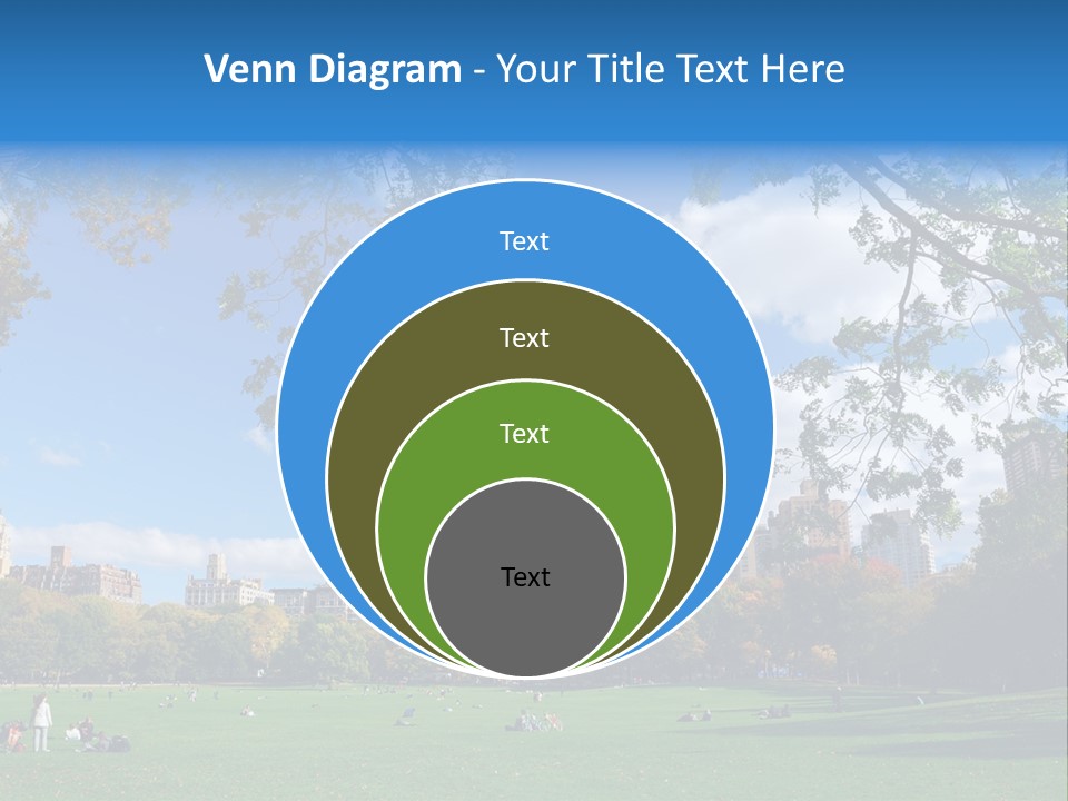 New Garden Blue PowerPoint Template