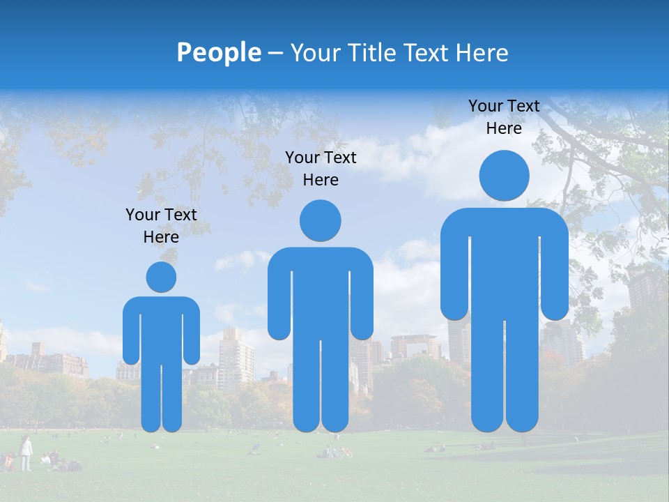 New Garden Blue PowerPoint Template