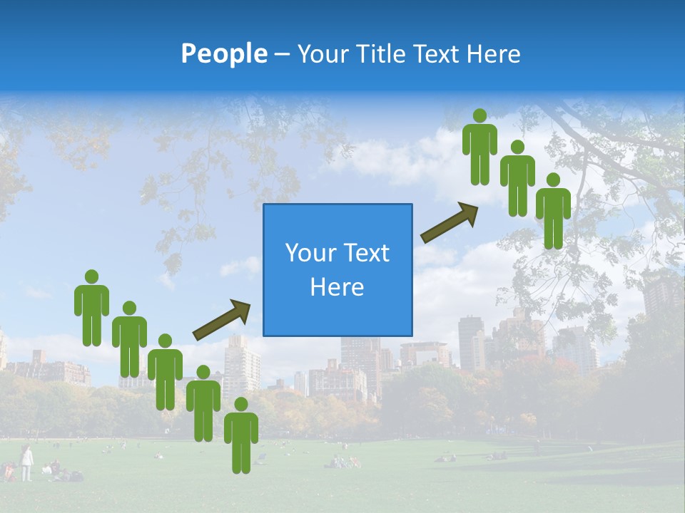 New Garden Blue PowerPoint Template