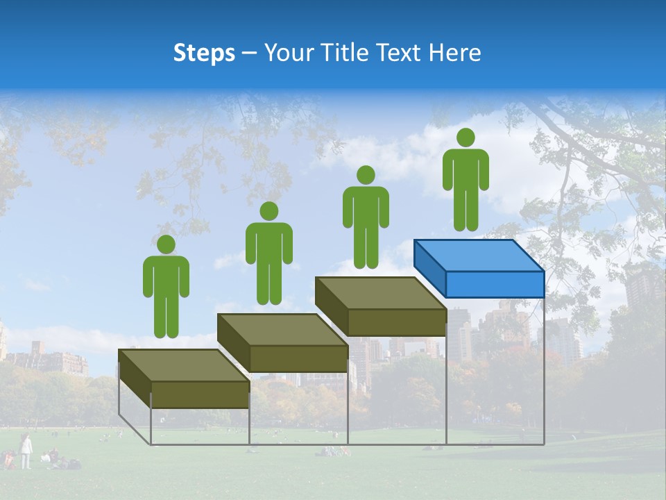 New Garden Blue PowerPoint Template