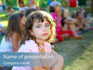 Day Pupil Female PowerPoint Template