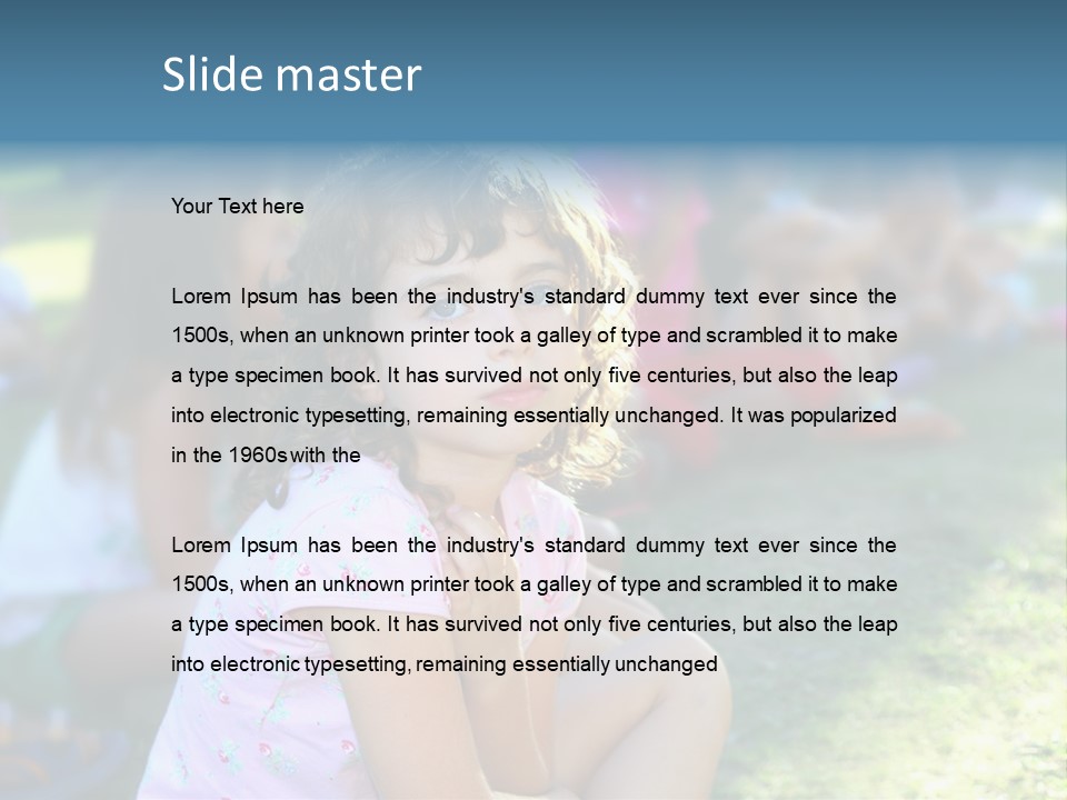 Day Pupil Female PowerPoint Template