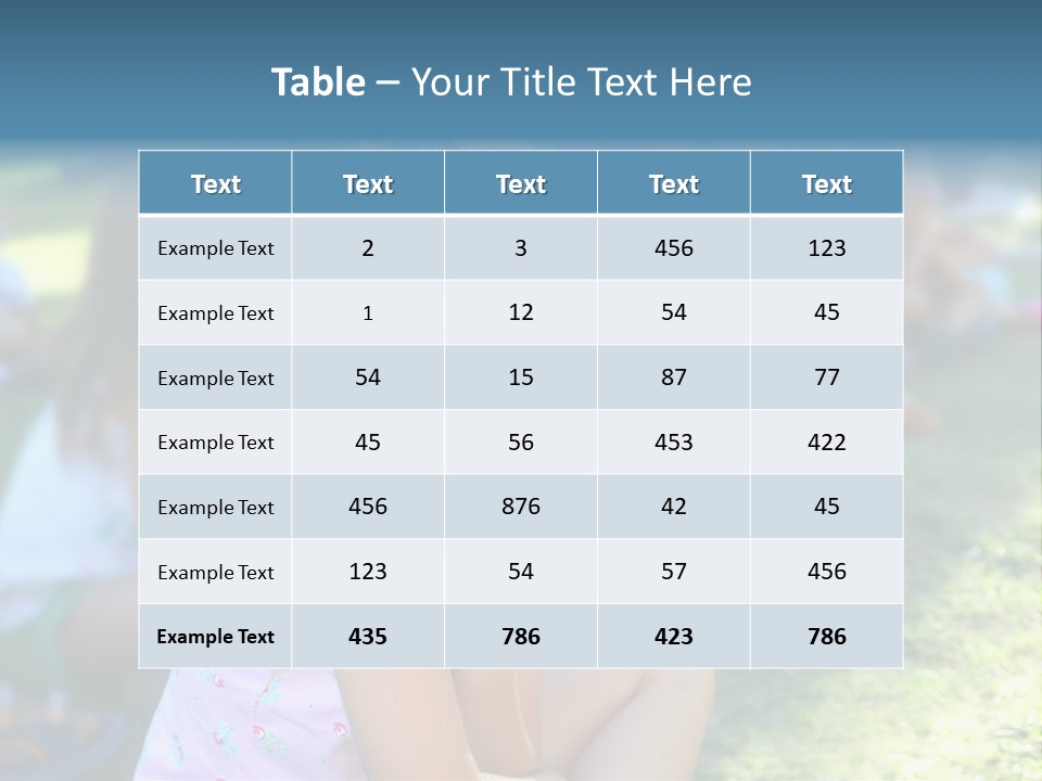 Day Pupil Female PowerPoint Template