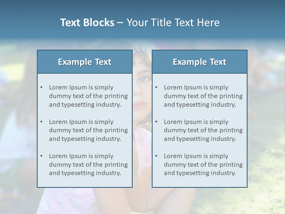 Day Pupil Female PowerPoint Template