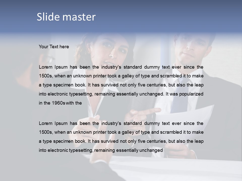 Corporate Photography Diverse PowerPoint Template