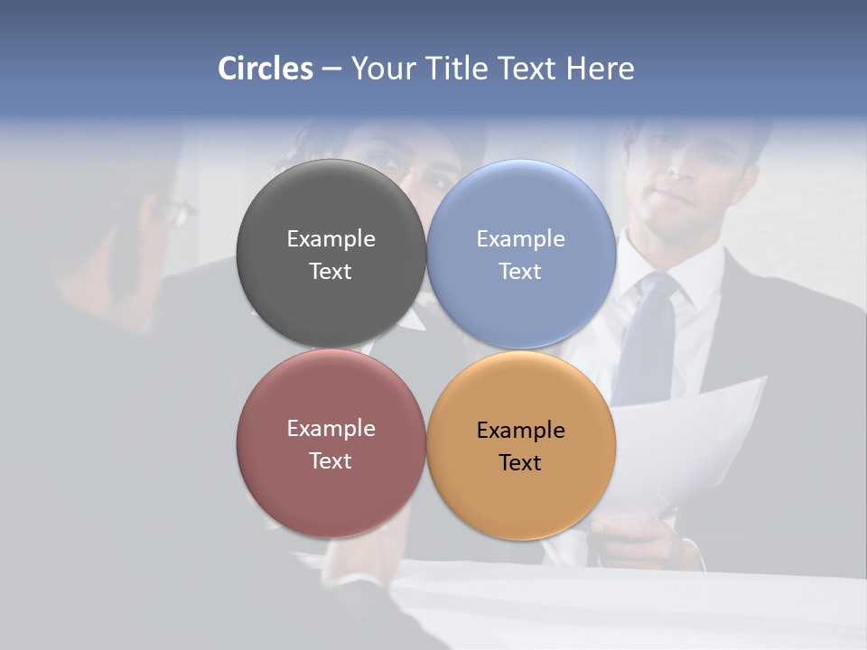 Corporate Photography Diverse PowerPoint Template