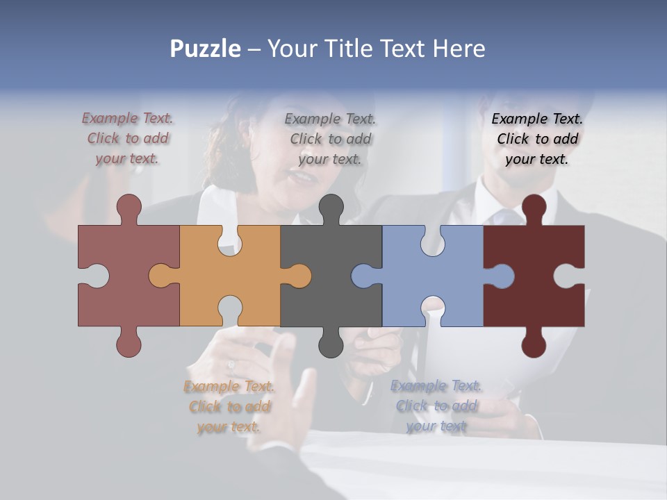 Corporate Photography Diverse PowerPoint Template