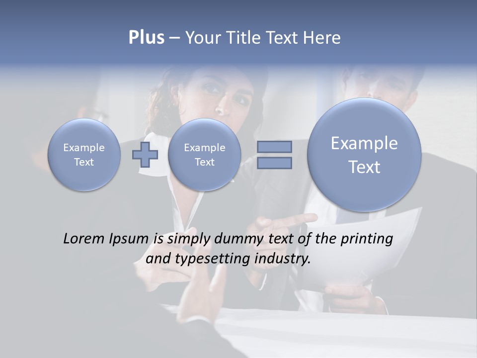 Corporate Photography Diverse PowerPoint Template
