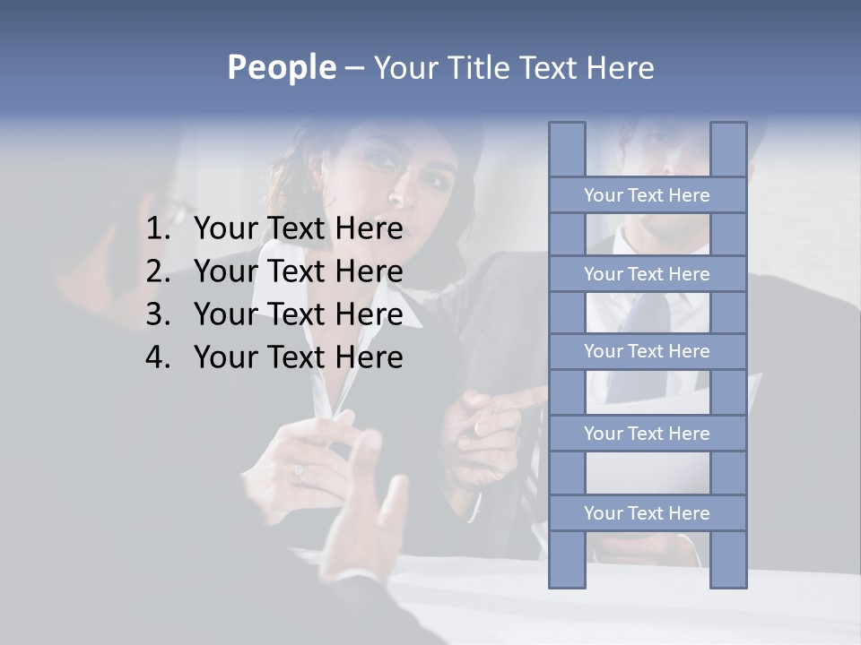 Corporate Photography Diverse PowerPoint Template