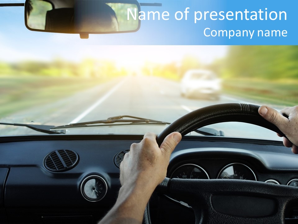 Front Person Transport PowerPoint Template
