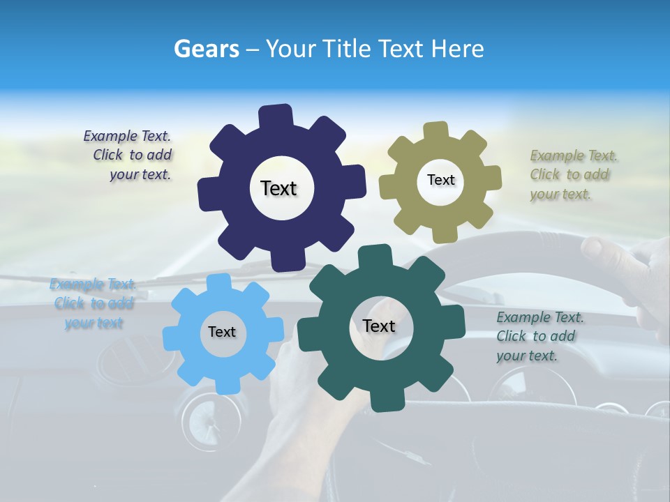 Front Person Transport PowerPoint Template