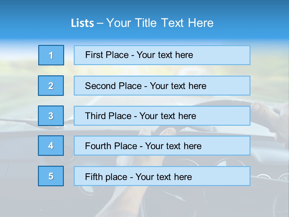 Front Person Transport PowerPoint Template