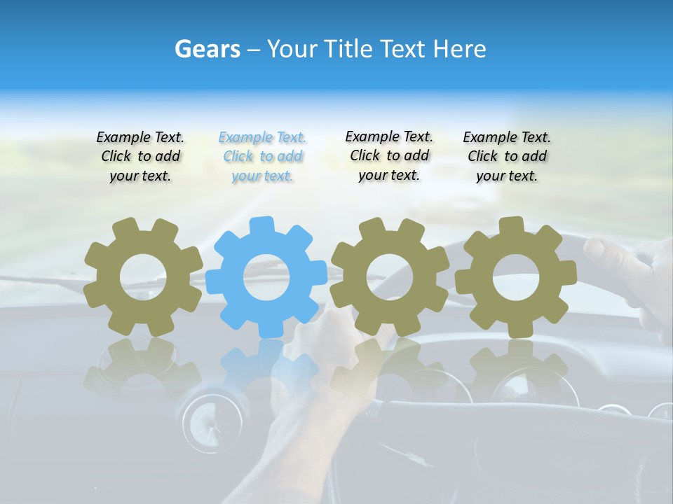 Front Person Transport PowerPoint Template