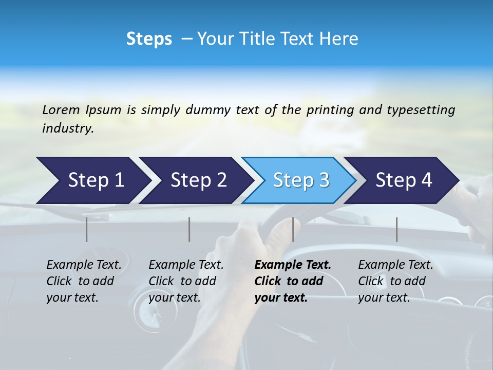 Front Person Transport PowerPoint Template