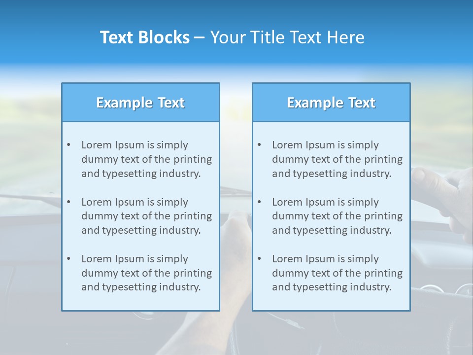 Front Person Transport PowerPoint Template