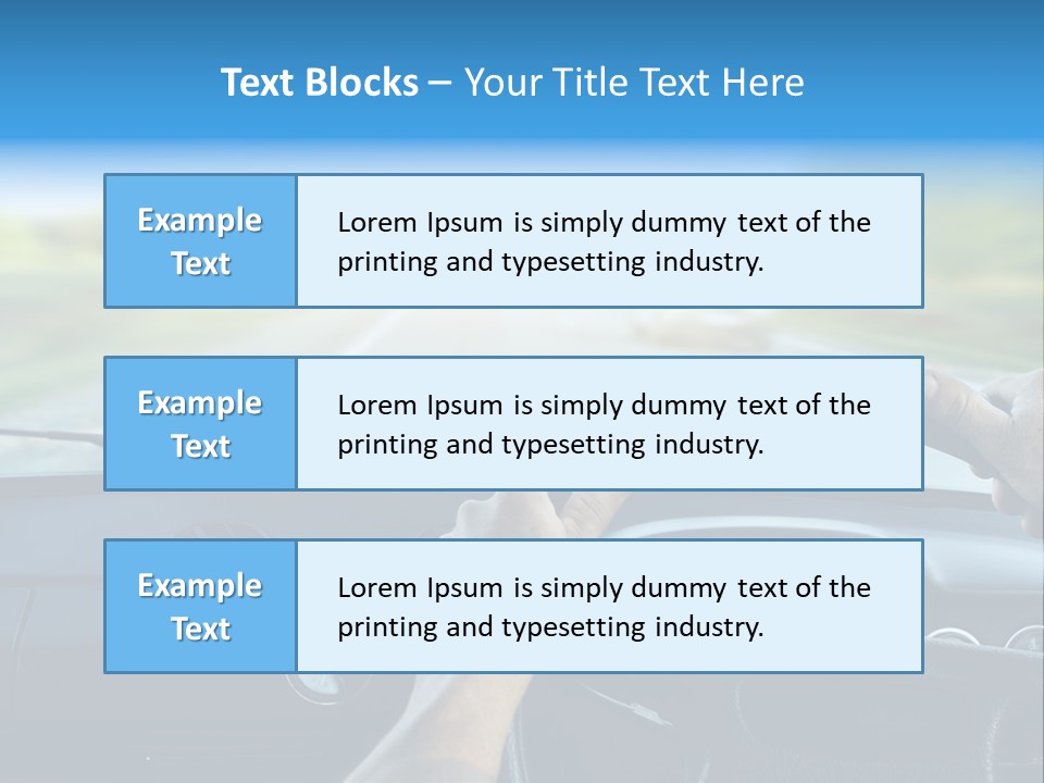 Front Person Transport PowerPoint Template