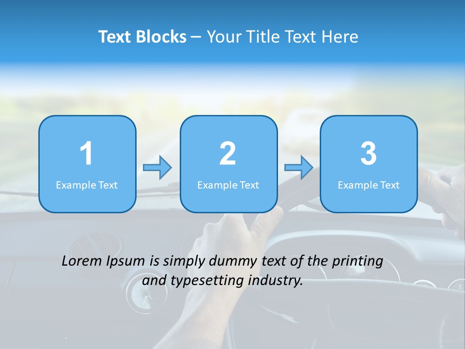 Front Person Transport PowerPoint Template