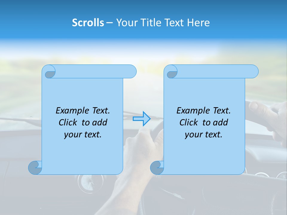 Front Person Transport PowerPoint Template