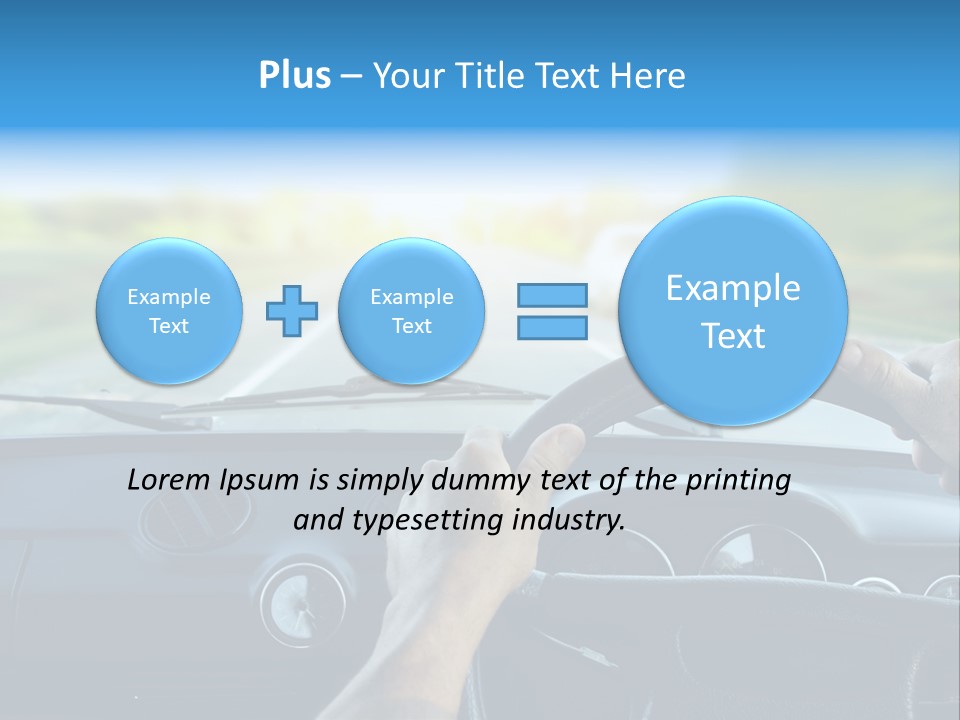 Front Person Transport PowerPoint Template